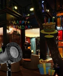 Shop4496020 Store Laser Christmas Lights Christmas Lights Outdoor Waterproof LED Laser Snowflake Projector 12 Film Cards Dj Disco Light New Year's Decor For Home Garden