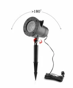 Shop4496020 Store Laser Christmas Lights Christmas Lights Outdoor Waterproof LED Laser Snowflake Projector 12 Film Cards Dj Disco Light New Year's Decor For Home Garden