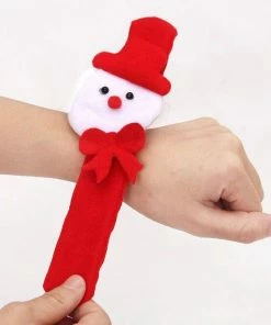 Such A Warm Store Christmas Patting Circle Bracelet Watch Xmas Children Gift Santa Claus Snowman Deer New Year Party Toy Wrist Decoration