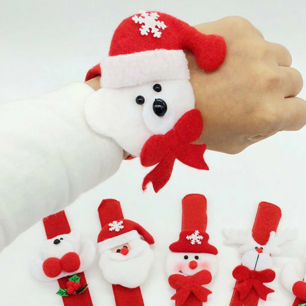 Such A Warm Store Christmas Patting Circle Bracelet Watch Xmas Children Gift Santa Claus Snowman Deer New Year Party Toy Wrist Decoration 3 Such A Warm Store Christmas Patting Circle Bracelet Watch Xmas Children Gift Santa Claus Snowman Deer New Year Party Toy Wrist Decoration