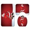 The American Store Christmas Santa Claus Bathroom Shower Curtain Doormat Merry Christmas Decorations For Home 2019 Xmas Ornaments Navidad New Year Christmas Ornaments