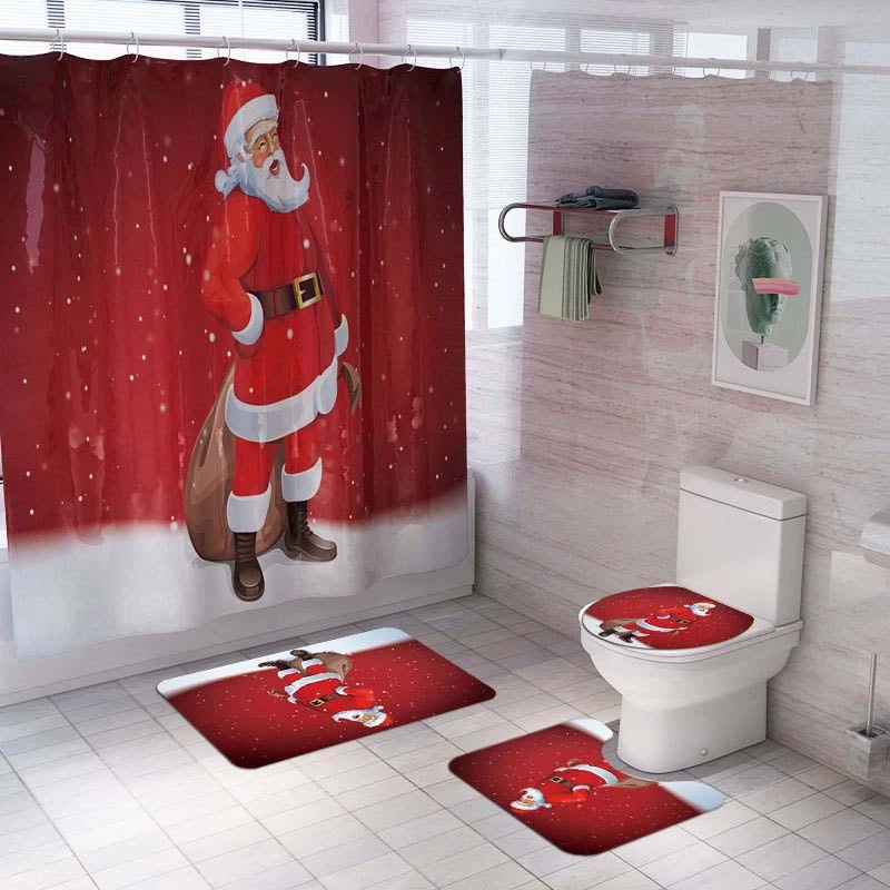 The American Store Christmas Santa Claus Bathroom Shower Curtain Doormat Merry Christmas Decorations For Home 2019 Xmas Ornaments Navidad New Year Christmas Ornaments 26 The American Store Christmas Santa Claus Bathroom Shower Curtain Doormat Merry Christmas Decorations For Home 2019 Xmas Ornaments Navidad New Year Christmas Ornaments
