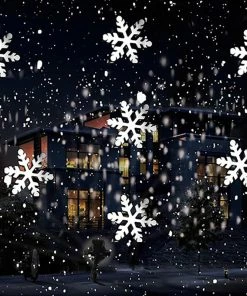 Online American Store Laser Christmas Lights Christmas Snowflake Laser Light Snowfall Projector IP65 Moving Snow Outdoor Garden Laser Projector Lamp For New Year Party Decor