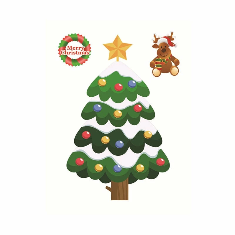 The American Store Christmas Window Sticker Santa Claus/Snowman/Elk Glass Sticker Xmas Christmas Decorations For Home Natal New Year Gift 2018 Noel 9 The American Store Christmas Window Sticker Santa Claus/Snowman/Elk Glass Sticker Xmas Christmas Decorations For Home Natal New Year Gift 2018 Noel