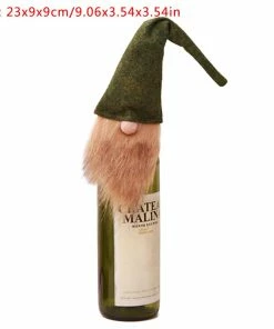 The American Store Christmas Xmas Wine Bottle Covers Bag Santa Claus Snowman Bottle Cover Dinner Table Decoration For Home New Year Products