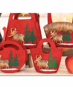 Magasin Jie Store Christmas Gift Christmas Snowflake Non-woven Candy Tote Christmas Bag Chrismas Christmas Presents Navidad