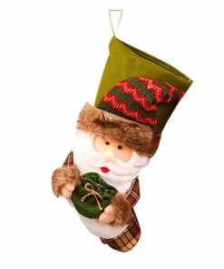 The American Store Cloth Christmas Snowman Gift Bag Plush Christmas Tree Hanging Gift Candy Socks Bag Santa Claus Decoration Enfeites De Natal@GH
