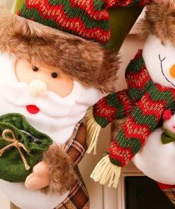 The American Store Cloth Christmas Snowman Gift Bag Plush Christmas Tree Hanging Gift Candy Socks Bag Santa Claus Decoration Enfeites De Natal@GH