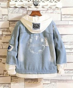 Cosroad Store Halloween Women Costumes Cosroad Game Of Thrones Cosplay Denim Jacket Stark Spring Autumn Jeans Hooded Sweatshirt Men Women Outwear Coats