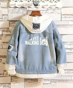 Cosroad Store Halloween Women Costumes Cosroad Game Of Thrones Cosplay Denim Jacket Stark Spring Autumn Jeans Hooded Sweatshirt Men Women Outwear Coats