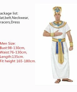 Online American Store Couple Halloween Costume Couples Costumes Women Men Egyptian Pharaoh Cleopatra Cosplay Halloween Christmas Purim Exotic Stage Costumes Party Dress
