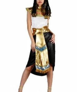 Online American Store Couple Halloween Costume Couples Costumes Women Men Egyptian Pharaoh Cleopatra Cosplay Halloween Christmas Purim Exotic Stage Costumes Party Dress