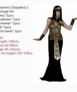 Online American Store Couple Halloween Costume Couples Costumes Women Men Egyptian Pharaoh Cleopatra Cosplay Halloween Christmas Purim Exotic Stage Costumes Party Dress