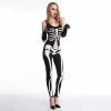 M&J Holiday Decorations Co.,Ltd Couples Halloween Cosplay Costumes Black Terrible Skeleton Skull Printed Jumpsuit Ghosts Vampire Demon Devil Cosplay Lover's Set