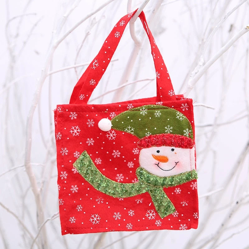 The American Store Creative Christmas Tree Snowman Santa Claus Candy Bag Handbag Home Party Decoration Gift Bag Christmas Supplies 11 The American Store Creative Christmas Tree Snowman Santa Claus Candy Bag Handbag Home Party Decoration Gift Bag Christmas Supplies
