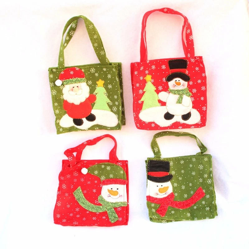 The American Store Creative Christmas Tree Snowman Santa Claus Candy Bag Handbag Home Party Decoration Gift Bag Christmas Supplies 12 The American Store Creative Christmas Tree Snowman Santa Claus Candy Bag Handbag Home Party Decoration Gift Bag Christmas Supplies