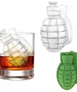 The American Store Trending Creative Gun Bullet Skull Shape Ice Cube Maker DIY Ice Cube Tray Chocolate Mold Home Bar Party Cool Whiskey Wine Ice Cream Tool