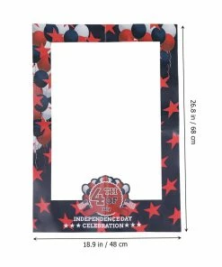Onlineamericanstore Creative Photo Frame American Independence Day Party Favor Photo Booth Prop For 4th Of July Party National Day Part Decor