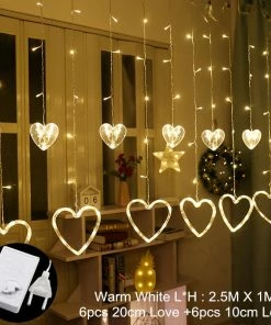 The American Store Curtain Fairy String Light LED Christmas Decorations For Home Garland Xmas Light Christmas Tree Decor 2019 Navidad Ornament Gift