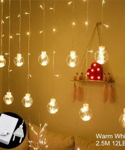 The American Store Curtain Fairy String Light LED Christmas Decorations For Home Garland Xmas Light Christmas Tree Decor 2019 Navidad Ornament Gift