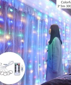 The American Store Curtain Fairy String Light LED Christmas Decorations For Home Garland Xmas Light Christmas Tree Decor 2019 Navidad Ornament Gift