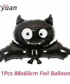 The American Store Cyuan Halloween Decoration Prop Foil Balloons Spider Web Pumpkin Bunting Banners Paper Garland Kids Halloween Party Supplies