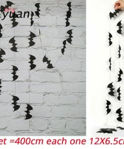 The American Store Cyuan Halloween Decoration Prop Foil Balloons Spider Web Pumpkin Bunting Banners Paper Garland Kids Halloween Party Supplies