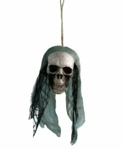 JOLIN IN THE HOUSE Store DIY Artificial Foam Skull Bride Clothes Halloween Decor Bone Head Hanging Home Decorations Festival Party Supplies Halloween Prop