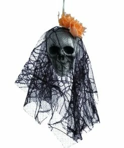 Online American Store DIY Artificial Foam Skull Bride Clothes Halloween Decor Bone Head Hanging Home Decorations Festival Party Supplies Halloween Prop
