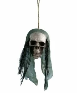 Online American Store DIY Artificial Foam Skull Bride Clothes Halloween Decor Bone Head Hanging Home Decorations Festival Party Supplies Halloween Prop