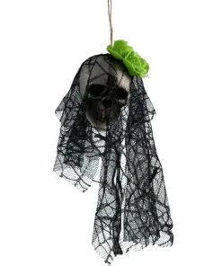 Online American Store DIY Artificial Foam Skull Bride Clothes Halloween Decor Bone Head Hanging Home Decorations Festival Party Supplies Halloween Prop