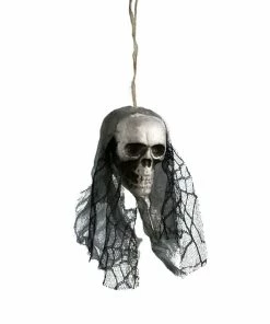 JOLIN IN THE HOUSE Store DIY Artificial Foam Skull Bride Clothes Halloween Decor Bone Head Hanging Home Decorations Festival Party Supplies Halloween Prop