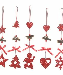 NiceStuffs Store DIY Red Christmas Snowflakes&Star&Tree Wooden Pendants Ornaments Home Christmas Party Xmas Tree Kids Gifts Decorations Christmas Decorations 21 NiceStuffs Store DIY Red Christmas Snowflakes&Star&Tree Wooden Pendants Ornaments Home Christmas Party Xmas Tree Kids Gifts Decorations Christmas Decorations