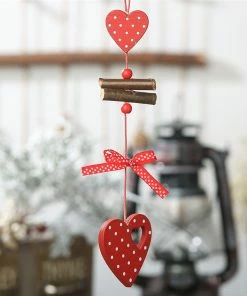 NiceStuffs Store DIY Red Christmas Snowflakes&Star&Tree Wooden Pendants Ornaments Home Christmas Party Xmas Tree Kids Gifts Decorations Christmas Decorations