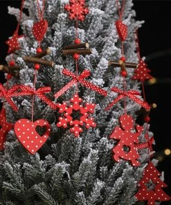 NiceStuffs Store DIY Red Christmas Snowflakes&Star&Tree Wooden Pendants Ornaments Home Christmas Party Xmas Tree Kids Gifts Decorations Christmas Decorations 20 NiceStuffs Store DIY Red Christmas Snowflakes&Star&Tree Wooden Pendants Ornaments Home Christmas Party Xmas Tree Kids Gifts Decorations Christmas Decorations