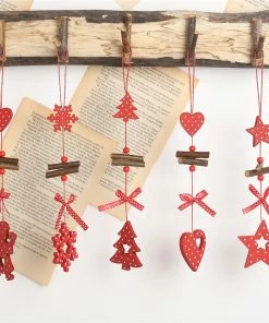 NiceStuffs Store DIY Red Christmas Snowflakes&Star&Tree Wooden Pendants Ornaments Home Christmas Party Xmas Tree Kids Gifts Decorations Christmas Decorations 19 NiceStuffs Store DIY Red Christmas Snowflakes&Star&Tree Wooden Pendants Ornaments Home Christmas Party Xmas Tree Kids Gifts Decorations Christmas Decorations
