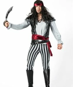 The American Store Deluxe Pirate Costume Halloween Carnival Cosplay Caribbean Pirates Fancy Dress Couple Suit