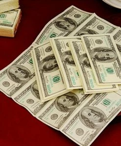 Onlineamericanstore Dollar $ 100 Bill Money Pocket Tissue Paper Napkins Joke Gift 4th July Party Casino Patriotic Theme Party Supplies
