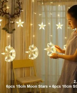 The American Store Christmas Ornaments Elk Bell String Light LED Christmas Decor For Home Hanging Garland Christmas Tree Decor Ornament 2019 Navidad Xmas Gift New Year