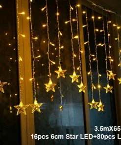 The American Store Christmas Ornaments Elk Bell String Light LED Christmas Decor For Home Hanging Garland Christmas Tree Decor Ornament 2019 Navidad Xmas Gift New Year
