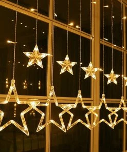 The American Store Christmas Ornaments Elk Bell String Light LED Christmas Decor For Home Hanging Garland Christmas Tree Decor Ornament 2019 Navidad Xmas Gift New Year