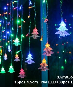 The American Store Christmas Ornaments Elk Bell String Light LED Christmas Decor For Home Hanging Garland Christmas Tree Decor Ornament 2019 Navidad Xmas Gift New Year