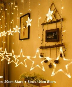 The American Store Christmas Ornaments Elk Bell String Light LED Christmas Decor For Home Hanging Garland Christmas Tree Decor Ornament 2019 Navidad Xmas Gift New Year