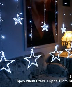 The American Store Christmas Ornaments Elk Bell String Light LED Christmas Decor For Home Hanging Garland Christmas Tree Decor Ornament 2019 Navidad Xmas Gift New Year