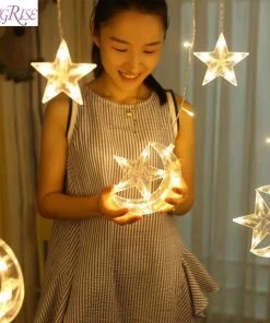 The American Store Christmas Ornaments Elk Bell String Light LED Christmas Decor For Home Hanging Garland Christmas Tree Decor Ornament 2019 Navidad Xmas Gift New Year