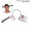 The American Store Halloween Prop FENGRISE Halloween Decor Horror Knife Bloody Machete Halloween Party Supplies Haloween Headband Props For 2018 Festival Decor