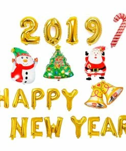The American Store Happy New Year Balloons New Year Decoration 2019 Baloon Christmas Decoration For Home Christmas Ornament 2018 Navidad New Year Collection