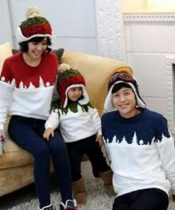 The American Store Christmas Family Collection Family Christmas Clothes Mother Daughter Father Son T-shirt Family Matching Clothes Mommy And Me Clothes Family Look Outfit