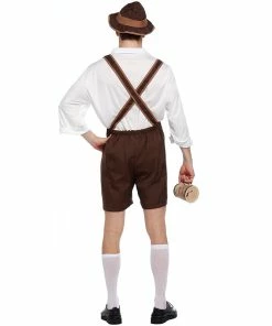 Zhomecos Official Store Couple Halloween Costume Family Oktoberfest Lederhosen With Suspenders Costume For Man Woman Kid Couples Halloween Costumes Party Size S M L XL XXL