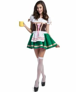 Zhomecos Official Store Couple Halloween Costume Family Oktoberfest Lederhosen With Suspenders Costume For Man Woman Kid Couples Halloween Costumes Party Size S M L XL XXL